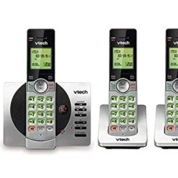 NEW VTech DECT 6.0 Four Handset Cordless Phones Green Backlit Keys - Picture 1 of 1